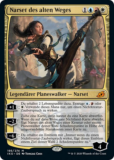 Narset des alten Weges IKO-195 Mythic Excellent Deutsch