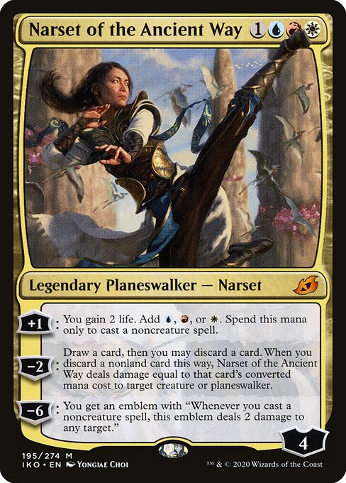 Narset of the Ancient Way IKO-195 Mythic Near Mint Englisch Foil
