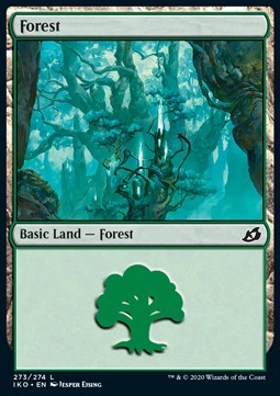 Wald (V.2) IKO-273 Land Near Mint Deutsch Foil