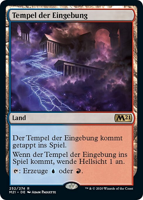 Tempel der Eingebung M21-252 Rare Near Mint Deutsch