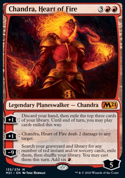 Chandra, Herz aus Feuer M21-135 Mythic Near Mint Deutsch