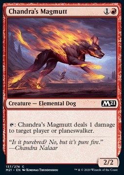 Chandras Magmaköter M21-137 Common Near Mint Englisch Foil