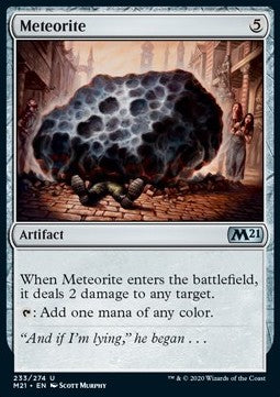 Meteorit M21-233 Uncommon Near Mint Deutsch Foil