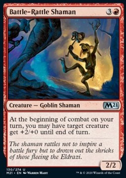 Schlachtrassel-Schamane M21-130 Uncommon Excellent Englisch Foil