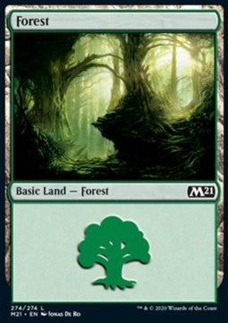 Wald (V.3) M21-274 Land Near Mint Deutsch Foil