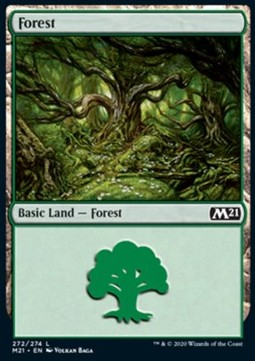Wald (V.1) M21-272 Land Near Mint Englisch Foil