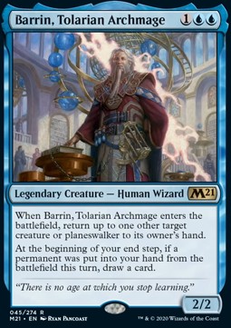 Barrin, Tolarian Archmage M21-45 Rare Near Mint Englisch