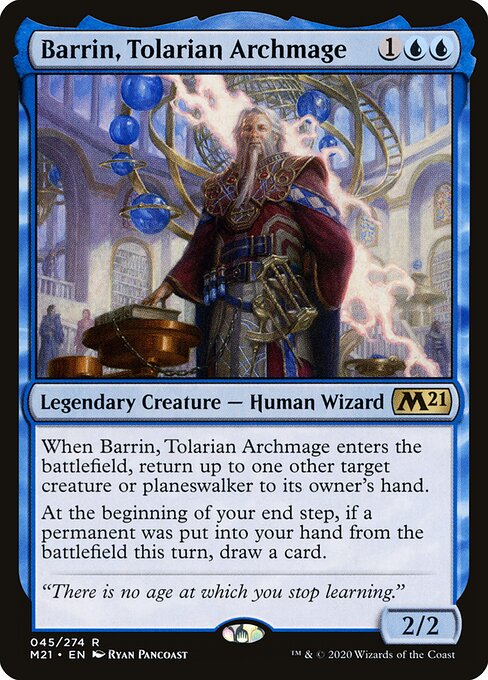 Barrin, Tolarian Archmage M21-45 Rare Near Mint Englisch