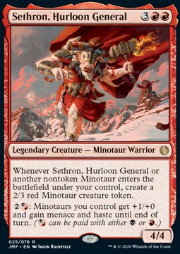 Sethron, Hurloon General JMP-25 Rare Near Mint Englisch