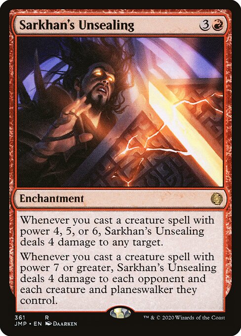 Sarkhan's Unsealing JMP-361 Rare Near Mint Englisch