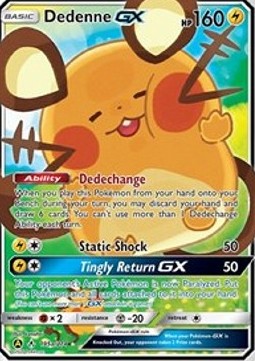 Dedenne GX UNB-195a Promo Excellent Deutsch
