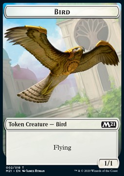 Bird Token (W 1/1) / Saproling Token (G 1/1) XM21-T 02/12 Token Excellent Englisch Foil