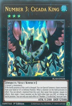 Number 3: Cicada King BLAR-EN028 Ultra Rare Near Mint Englisch 1. Auflage
