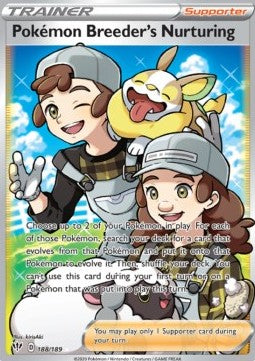 Pokemon Breeder's Nurturing DAA-188 Ultra Rare Near Mint Englisch