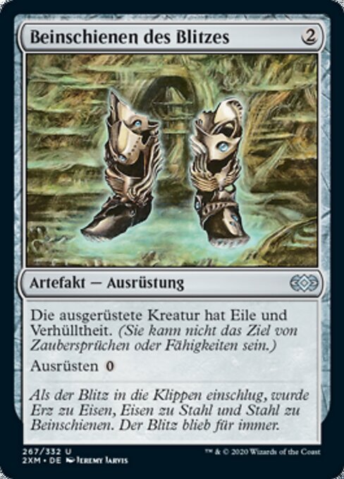 Beinschienen des Blitzes 2XM-267 Uncommon Excellent Deutsch