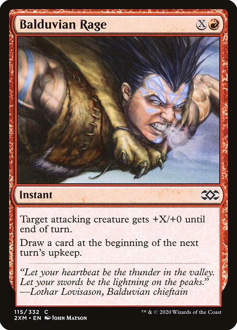Balduvian Rage 2XM-115 Common Near Mint Englisch Foil