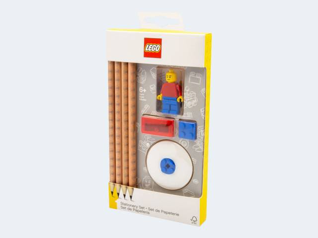 LEGO Schreibset in Geschenkpackung Topper Figur