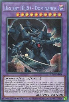 Schicksals-HELD - Dominance MP20-064 Secret Rare Excellent Deutsch 1. Auflage
