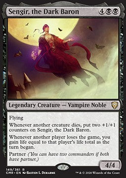 Sengir, the Dark Baron CMR-149 Rare Near Mint Englisch Foil
