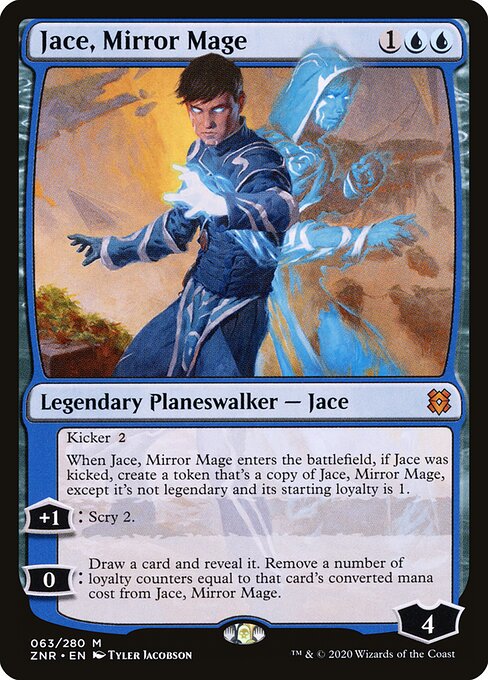 Jace, Mirror Mage ZNR-63 Mythic Near Mint Englisch Foil