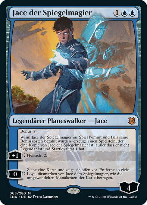 Jace der Spiegelmagier ZNR-63 Mythic Excellent Deutsch