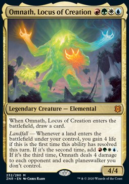 Omnath, der Sammelpunkt der Schöpfung ZNR-232 Mythic Excellent Englisch Foil