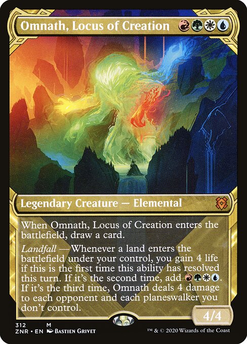 Omnath, Locus of Creation XZNR-312 Mythic Near Mint Englisch