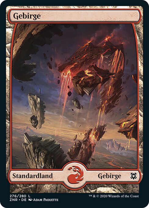 Gebirge (V.2) ZNR-276 Land Excellent Deutsch Foil