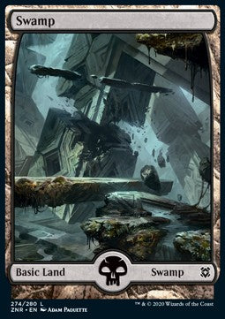 Swamp ZNR-274 Land Excellent Englisch Foil