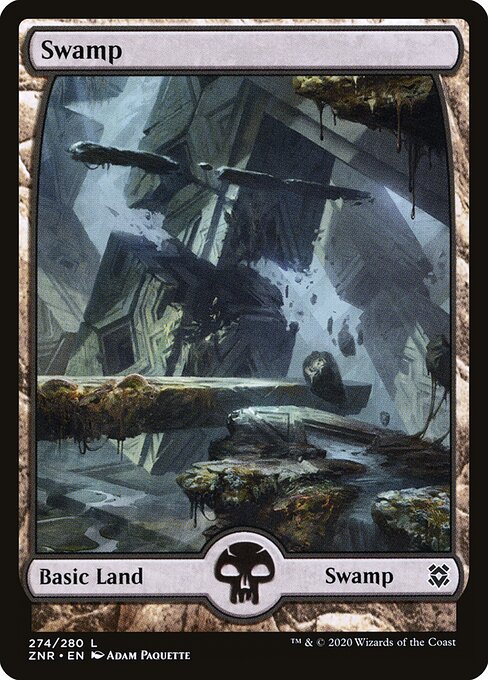 Swamp ZNR-274 Land Excellent Englisch Foil