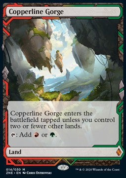 Kupferlinienschlucht ZNE-14 Mythic Excellent Deutsch Foil