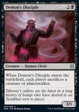 Demon's Disciple ZNR-97 Uncommon Excellent Englisch
