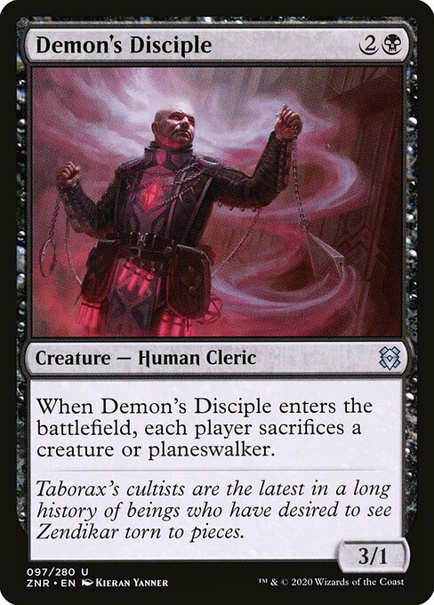 Demon's Disciple ZNR-97 Uncommon Near Mint Englisch