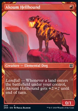 Akoum-Höllenhund XZNR-299 Common Near Mint Deutsch Foil