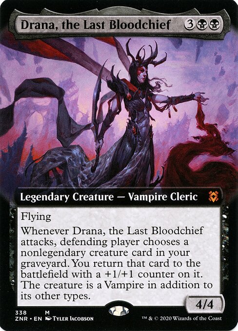 Drana, der letzte Bluthäuptling XZNR-338 Mythic Near Mint Englisch Foil