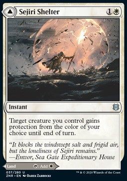 Sejiri Shelter // Sejiri Glacier ZNR-37 Uncommon Excellent Englisch Foil