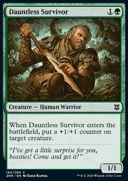 Furchtloser Überlebender ZNR-184 Common Excellent Deutsch Foil