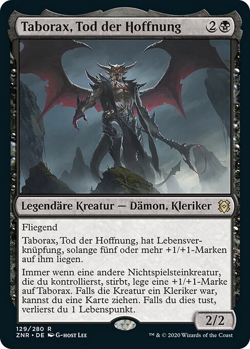 Taborax, Tod der Hoffnung ZNR-129 Rare Near Mint Deutsch