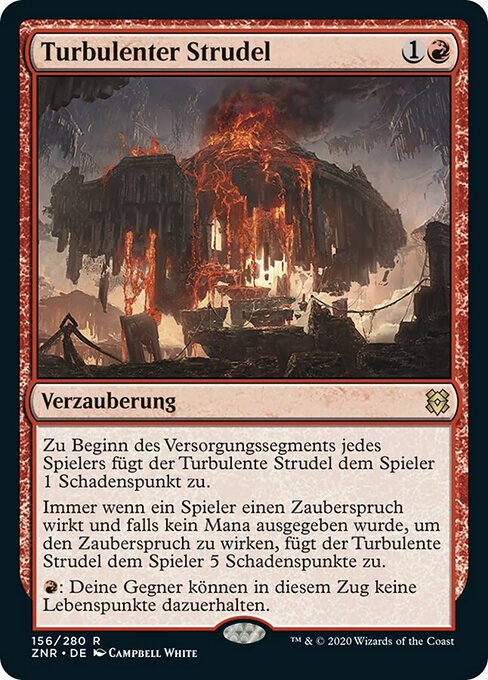 Turbulenter Strudel ZNR-156 Rare Near Mint Deutsch Foil