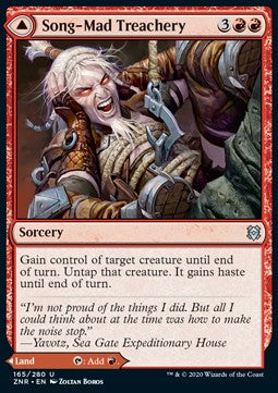 Song-Mad Treachery // Song-Mad Ruins ZNR-165 Uncommon Near Mint Englisch