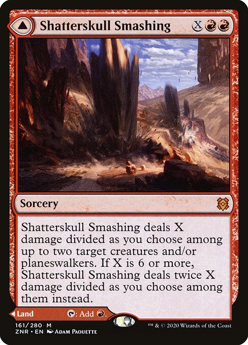 Shatterskull Smashing // Shatterskull, the Hammer Pass ZNR-161 Mythic Excellent Englisch Foil