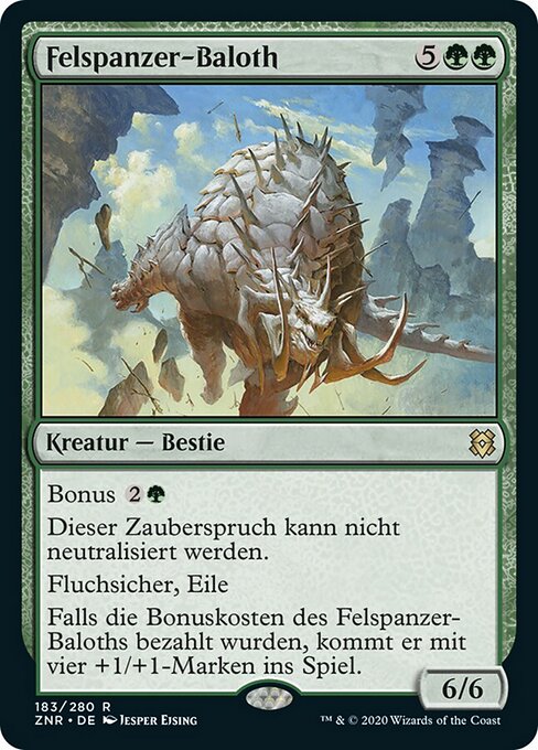 Felspanzer-Baloth ZNR-183 Rare Excellent Deutsch