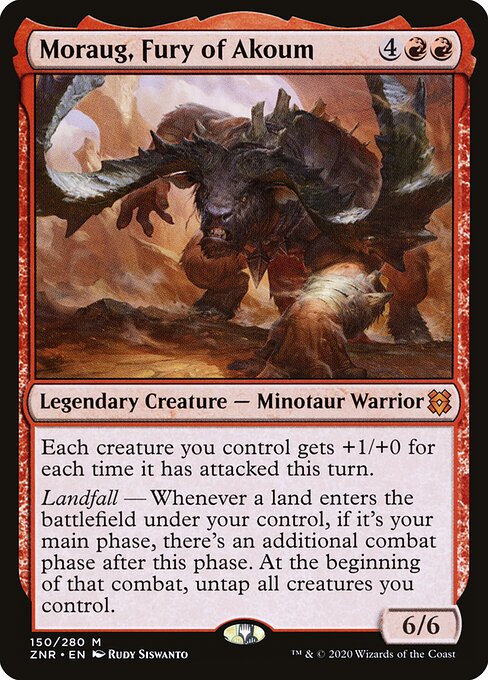 Moraug, Zorn von Akoum ZNR-150 Mythic Excellent Englisch Foil