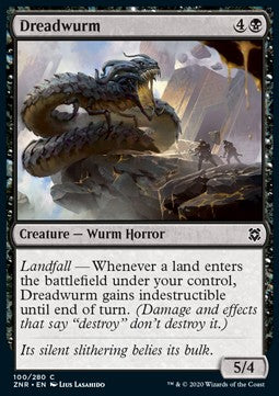 Furchteinflößender Wurm ZNR-100 Common Near Mint Deutsch Foil