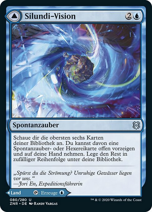 Silundi-Vision // Visión de Silundi ZNR-80 Uncommon Near Mint Deutsch
