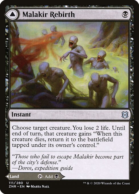 Malakir Rebirth // Malakir Mire ZNR-111 Uncommon Near Mint Englisch Foil