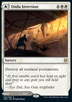 Ondu Inversion // Ondu Skyruins ZNR-30 Rare Excellent Englisch Foil