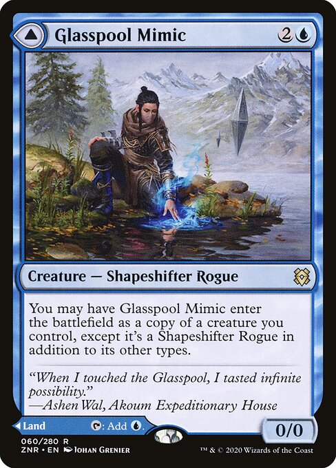 Glasbecken-Nachahmerin // Ufer des Glasbeckens ZNR-60 Rare Near Mint Englisch Foil