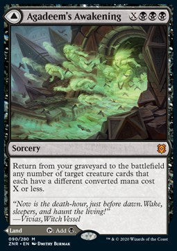 Agadeem's Awakening // Agadeem, the Undercrypt ZNR-90 Mythic Near Mint Englisch Foil