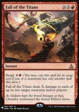 Fall der Titanen ZNL-109 Rare Near Mint Englisch